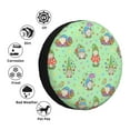thumbnail image 4 of Gaeub Spring Gnome 14-17in Tire Cover, Spare Tire Cover, for Camper Caravan, Trailer, Car, Truck, SUV, Jeep-15 inch, 4 of 6