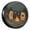 Two Hot Dogs Sitting Campfire, variant on KAKALAD Compass Sun Dial 01 Spare Tire Cover Universal Vehicle Accessories Buckle Car Tools 14”in