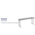 thumbnail image 4 of Flash Furniture Rectangular Plastic Folding Tables, Gray, 4 of 13