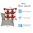 thumbnail image 4 of Liora Manne Frontporch Stars Indoor/Outdoor Pillow Red 18" Square, 4 of 5
