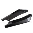 thumbnail image 4 of 2x Car Auto Rear Bumper Lip Diffuser Splitter Canard Protector Top Gloss Black, 4 of 11