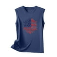 thumbnail image 4 of IROINNID Patriotic Shirts for Women Round Neck Tank Summer Tops Regular Vest Tops Sleeveless Tops USA July 4th, 4 of 5