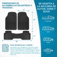 thumbnail image 2 of Alfombrillas para coches, camiones y SUV, juego de 3 alfombrillas para todo tipo de clima con diseño de ajuste universal, alfombrillas de coche duraderas con ranuras de captura, 2 of 3