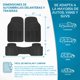 thumbnail image 3 of Alfombrillas para coches, camiones y SUV, juego de 3 alfombrillas para todo tipo de clima con diseño de ajuste universal, alfombrillas de coche duraderas con ranuras de captura, 3 of 4