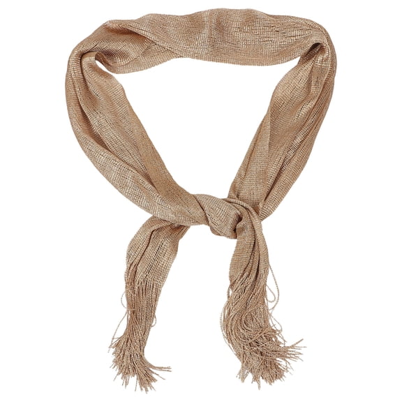 HOOWIFFY Womens Golden Shawl Wrap Made of Durable Polyester Silk for Weddings