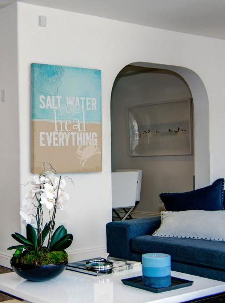 "Salt Water" Painting Print on Wrapped Canvas