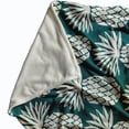 thumbnail image 2 of Simply Daisy 60" x 80" Pineapple Pattern Fleece Throw Blanket, Ocean Teal, 2 of 4
