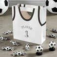 thumbnail image 6 of SHJHENG Basketball Jersey Gift Bag Player 1 Jersey Shaped Paper Gift Bag with Die Cut Handle for Sports Themed Birthday Party Shower and Basketball Fan Gifts, 6 of 7