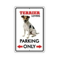 thumbnail image 1 of Parking For Terrier Dog Lovers Only Novelty Aluminum Metal 18"x24" Sign, 1 of 1