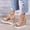 Gold, variant on BONIXOOM Wedge Sandals for Women Clearance Fall Buckle Wedge Casual Fashion Womens Shoes Gold Size 4.5