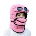 thumbnail image 1 of Sonducket TureClos, sombrero de invierno para hombres y mujeres, senderismo al aire libre, esquí, ciclismo, gorro cálido, sombrero a prueba de viento con Sombreros rosado Sonducket AP000327-03, 1 of 1
