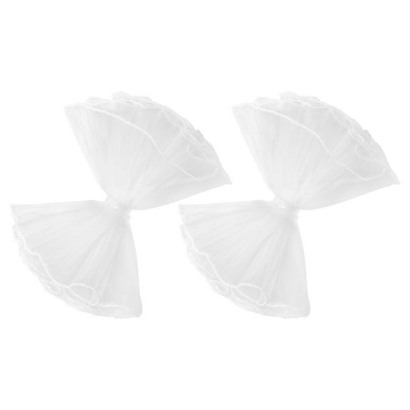 WHAMVOX 2pcs Elegant Double-Sided Wavy Gauze Wrinkle Mesh Flower Bouquet Wrapping Paper for Valentine's Day Birthday Wedding Festive Packaging Florist Supplies