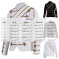 thumbnail image 3 of Jackets for Men, Royal Court Prince Costume Breasted Suit Gild Blazer Jacket Nightclub Bar Dress, 3 of 5