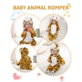 thumbnail image 5 of HAHASHOW Unisex Infant Toddler Animal Flannel Hooded Romper Jumpsuit, Fall Winter Warm Soft One-Piece Onesie, Machine Washable, 0-3T, 5 of 7