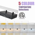 thumbnail image 4 of Deyidn 32-Inch Modern Black LED Vanity Light, Dimmable Wall Sconce with 5 Color Temperatures & 180° Adjustable Head, Waterproof for Bathroom Bedroom, 4 of 11