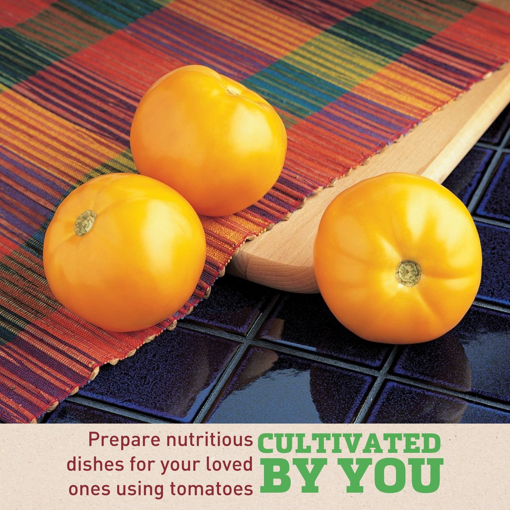 Harris Seeds Tomato Carolina Gold F1 Pelleted, Golden Yellow Fruit, 1,000 Count