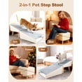 thumbnail image 6 of Dog Ramp for Couch Sofa and Low Bed, 15.7" W Foldable 2-in-1 Pet Steps & Ottoman, Non-Slip Wooden Pet Stairs for Small Senior Injured Dogs & Cats, 6 of 6