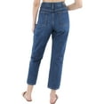 thumbnail image 2 of DKNY Jeans Womens Foundation Dark Wash Denim Comfort Fit Ankle Jeans, 2 of 2