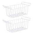 thumbnail image 3 of 2 cestas grandes de alambre para refrigerador y congelador, organizador con asas para despensa, 48,5 x 24,5 x 20 cm (19,1 x 9,6 x 7,9 pulgadas)., 3 of 14