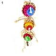 thumbnail image 4 of SPRING PARK Bird Chewing Toys, Parrot Hanging Colorful Rattan Ball Toy, Cage Bite Toys Suitable for Small Pet Birds Like Parakeet, Conure, Lovebirds, Cockatiels, 4 of 6