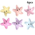 thumbnail image 2 of Coofit 6PCS Refrigerator Magnet Decorative Cute Starfish Fridge Magnet Office Magnet, 2 of 10
