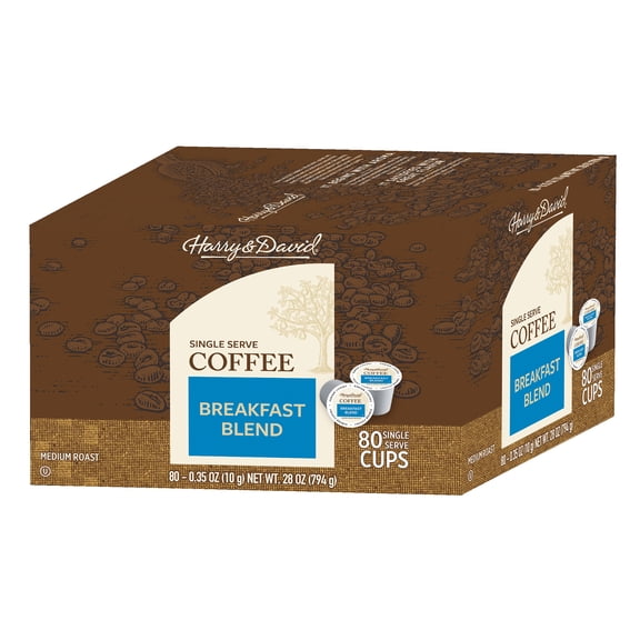 Harry & David Breakfast Blend 80 Count Single Serve Coffee Cups