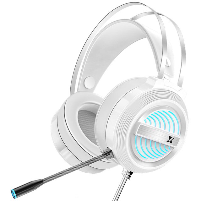 Auriculares para juegos Irfora X9 Stereo Gaming Headset 7.1 Virtual Surround Bass Auriculares para juegos Over-ear Auriculares para juegos Enchufe USB Control de volumen con micrófono Luz LED para com Irfora Auriculares para juegos