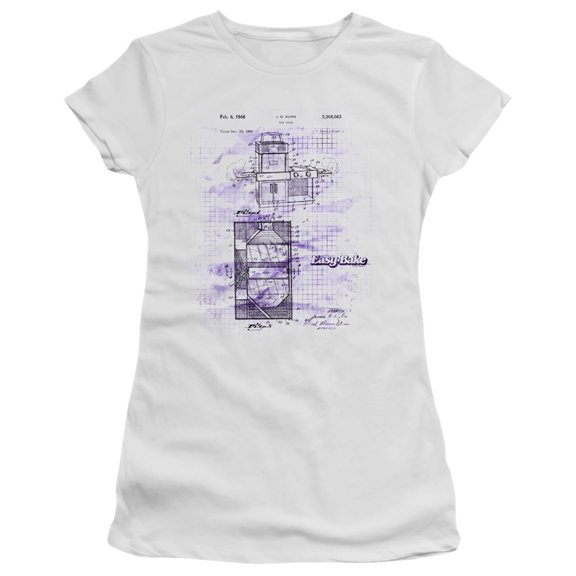 Easy Bake Oven Easy Bake Patent S/S Junior Women's T-Shirt Sheer White