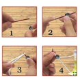 thumbnail image 2 of 200pcs Cord Locks Silicone Toggles,drawstrings Elastic Cord Adjuster Cord Buckles, 2 of 3