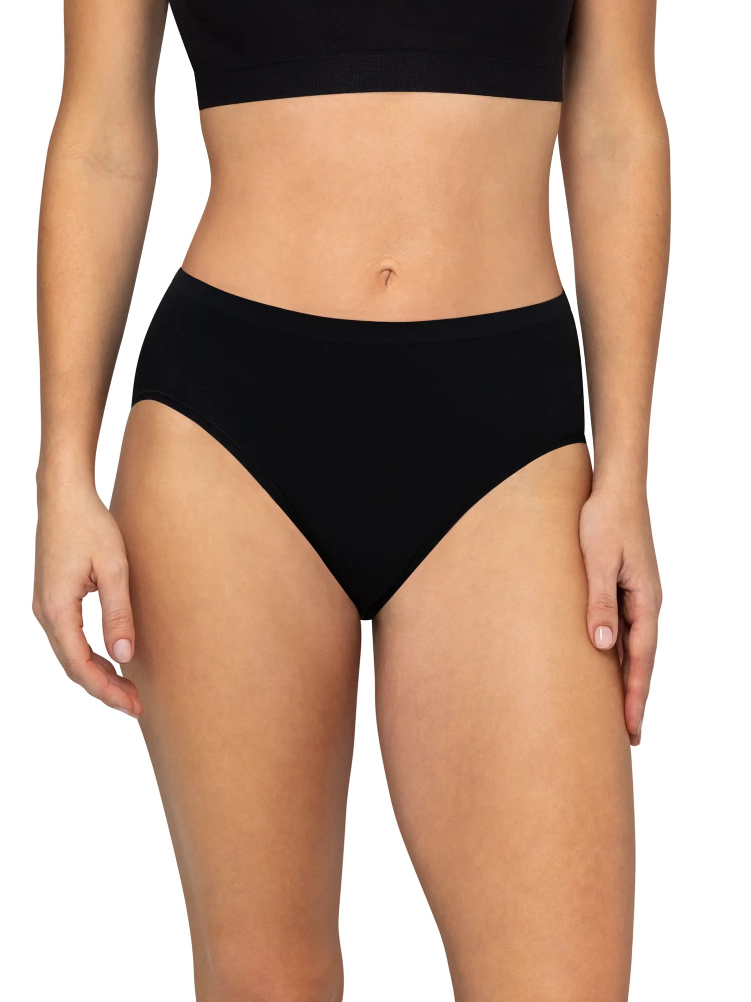 Fruit of the Loom Women's Seamless Underwear, No Show Panties, Multiple Styles, 4‑Way Stretch, 6-Pack, Sizes S-3XL