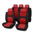 thumbnail image 1 of Universal Ajuste Completo Conjunto Coche Asiento Funda Kit para Camión SUV Negro Rojo, 1 of 8