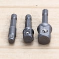 thumbnail image 3 of MYG 3pcs Socket Adapter Drill Bits Set Hex Shank 1/4" 3/8" 1/2" Impact Driver Tool, 3 of 7