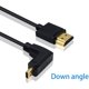 thumbnail image 2 of Cable HDMI a HDMI estándar, cable en espiral Micro HDMI a HDMI, ángulo recto ultrafino (1,2 m/4 pies) Adepaton CZDZ-ST110-1, 2 of 7