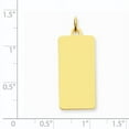 thumbnail image 2 of 14k Plain .013 Gauge Engravable Rectangular 29x13mm Disc Charm XM292/13, 2 of 2