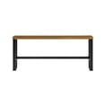 thumbnail image 2 of Powell Samuel Bar Height Wood and Metal Indoor Console Table, Dark Gunmetal/Brown, 2 of 12
