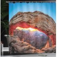 thumbnail image 4 of Ambesonne Landscape Shower Curtain, Utah National Park, 69"Wx84"L, Pale Brown Sky Blue, 4 of 5