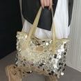 thumbnail image 4 of Sparkly Purses for Women, Women's Totes Bags with Zipper and Leather Handle, Trendy Glitter Purses for Women, 4 of 7