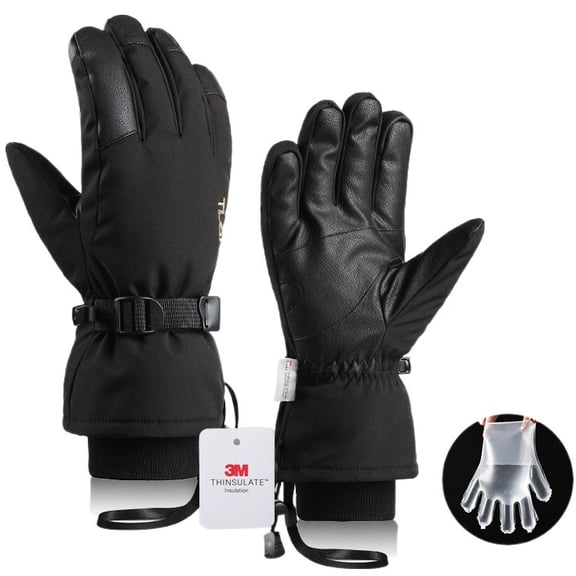 Touchscreen Ski Gloves for Men & Women, Waterproof Winter Gloves with 3M Insulation & Anti-Slip Grip, Includes Pocket for Hand Warmers, Skiing & Snowboarding