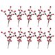 thumbnail image 1 of Ramas Bayas Acebo Tallos Artificiales 10 para Navidad () Rojo, 1 of 8
