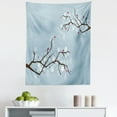 thumbnail image 1 of Snowy Trees Tapestry, Christmas Design of Branches Detailed with Snowflakes, Fabric Wall Hanging Decor for Bedroom Living Room Dorm, 5 Sizes, Blue Grey Dark Cocoa, by Ambesonne, 1 of 1