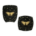thumbnail image 2 of FKELYI Vintage Butterfly Moon Star Print Office Chair Cover Removable Swivel Computer Chair Slipcover Anti-Dust Armchair Protector for Home Office Decor, Pack of 2, 2 of 7
