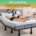 thumbnail image 5 of Kings Brand Furniture 6-Inch Black Bed Risers, Set of 4 Heavy-Duty Supports for Bed, Desk, Sofa, 5 of 7