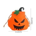 thumbnail image 3 of Halloween Trick Or Treat Bags, Pumpkin Halloween Candy Bags, Lightweight Sturdy Trick Or Treat Bucket For Party Halloween Decorations, 8X9 Inch Halloween Bags For Trick Or Treating, 3 of 7
