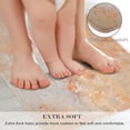 thumbnail image 3 of 2 Pieces Kitchen Rugs, Abstract Anti Fatigue Non Slip Foam Cushioned Brown and Grey Art Painting Comfort Indoor Floor Mat Runner Rug Set for Laundry Office Sink Bathroom (17"x48"+17"x24"), 3 of 6