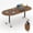 Walnut, variant on 8FT Conference Table,Folding Conference Room Tables with Power Outlets,Large Boat Shaped Meeting Table for 6-8 People,Modern Seminar Table for Office Conference Room,Boardroom Desk