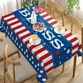 thumbnail image 4 of 4th of July God Bless America Patriotic Rectangle Tablecloth 60 x 84 Inch, American Stars Stripes Decorative Table Cloth Dining Table Cover, USA Blue Red White Dinner Party Picnic Decoration, 4 of 6