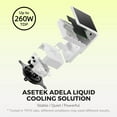thumbnail image 2 of TRYX L-P240L-AM2M-G0W PANORAMA SE 240 ARGB 240mm AIO Rotatable MOLED Curved Screen 3D Cooler Asetek Adela - White, 2 of 7