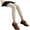 Beige, variant on AherBiu Girls Leggings Ribbed Stretchy Fleece Winter Warm Toddler Pants Elastic Waist Comfy Kids Bottoms