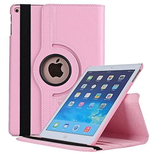 KeeGuard Light Pink 360° Degree Smart Rotating for Apple iPad Mini 2 / 3 Case Cover