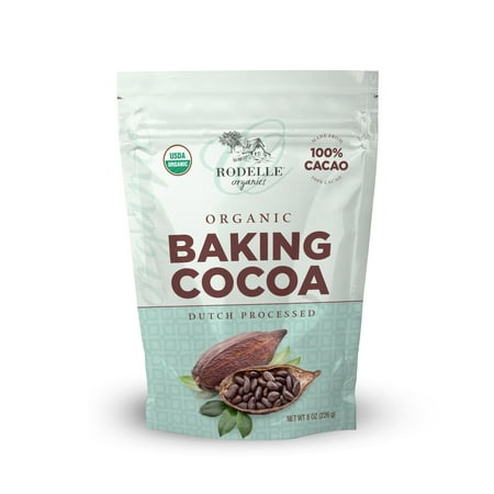 Rodelle Organic Baking Cocoa Powder, 8 oz bag